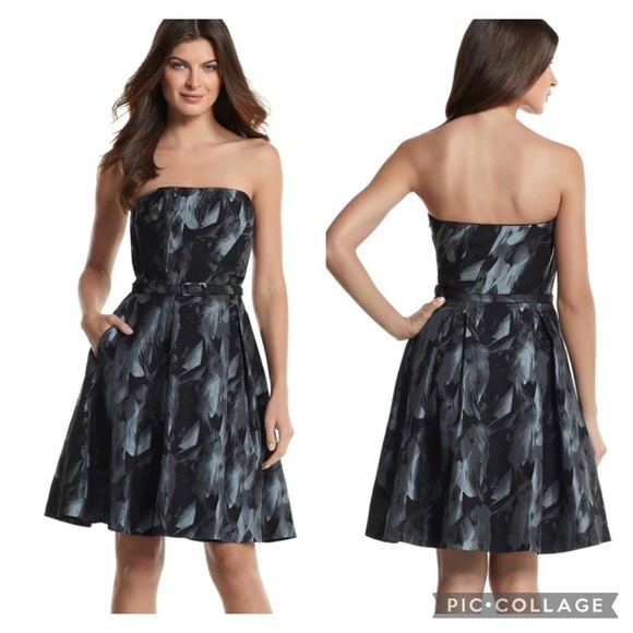 White House Black Market Dresses & Skirts - Nwt Whbm Strapless Feather Print Dress